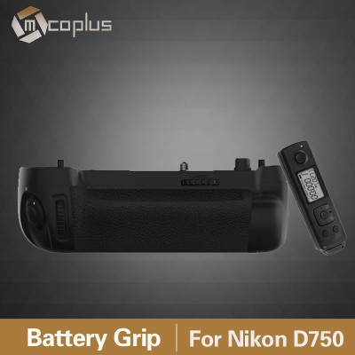 Mcoplus Vertical Multi Power Battery Grip Build-in 2.4G Wireless Control Grip for Nikon D750, Replacement MB-D16