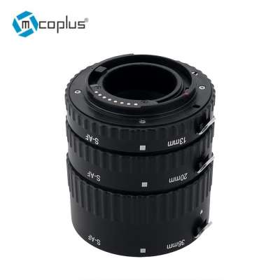 Mcoplus Strong Plastic mount macro auto focus extension tube TTL Auto Exposure for Sony A350 A550 A900 A800 A77 camera Lens